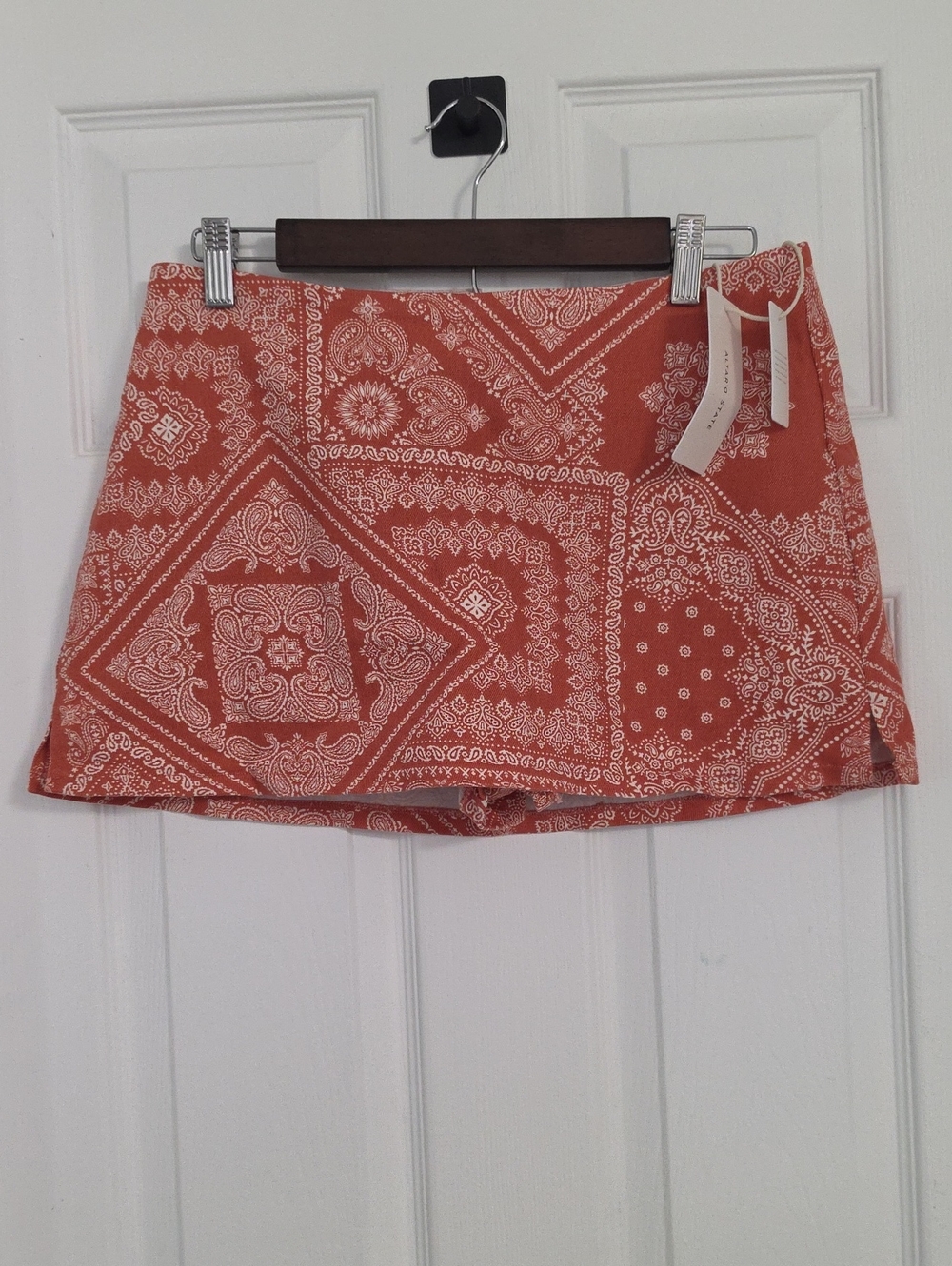 Altar'd State Rust Bandana-Print Skort